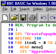 BBC BASIC for Windows